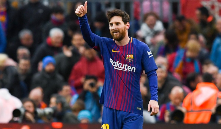 Un golazo de Messi acerca al Barcelona al título de La Liga de España