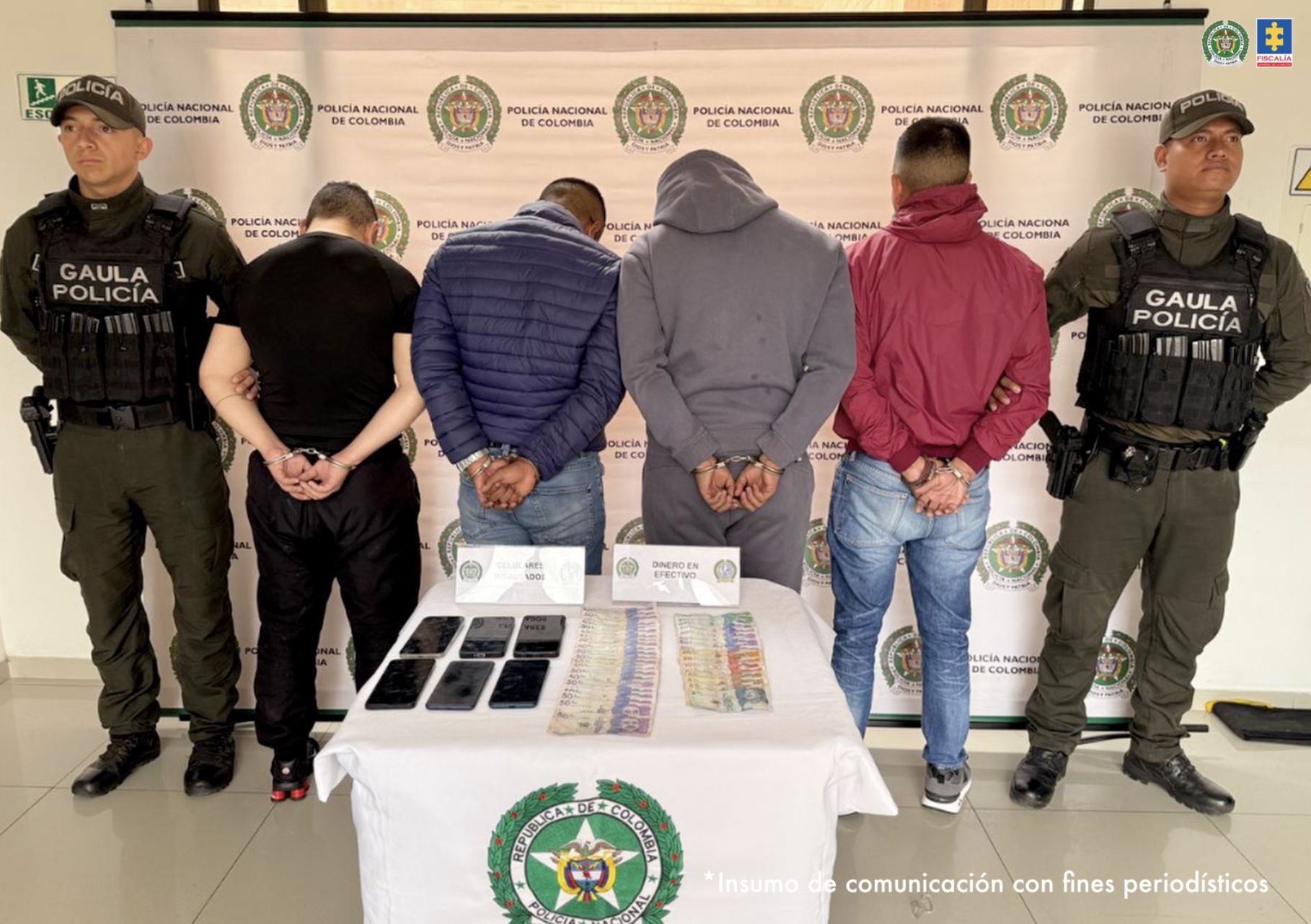 Las capturas se realizaron en Bogotá y seis departamentos, en un operativo conjunto con la Policía Nacional.