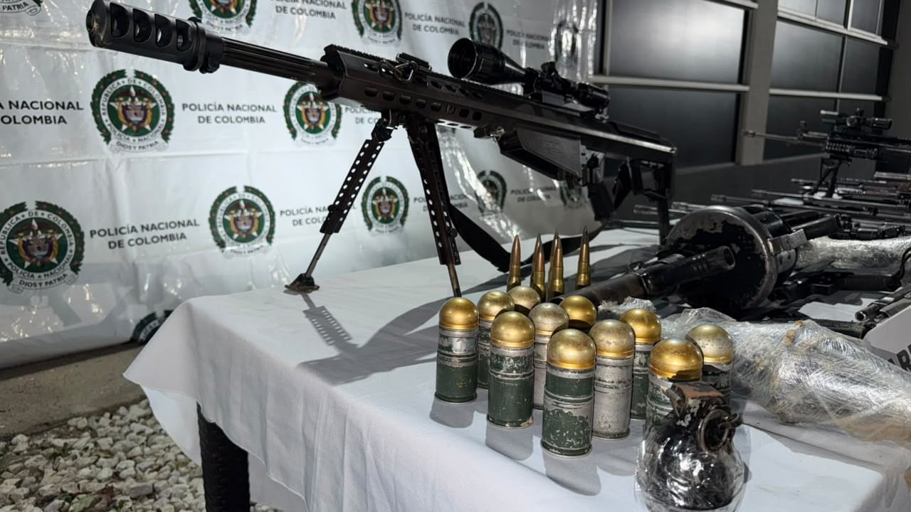 Fusil Barrett. Foto: Policía Nacional