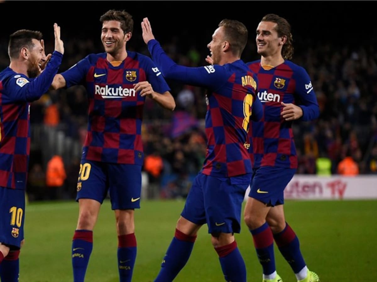 Barcelona logró mantener el liderazgo de la Liga española