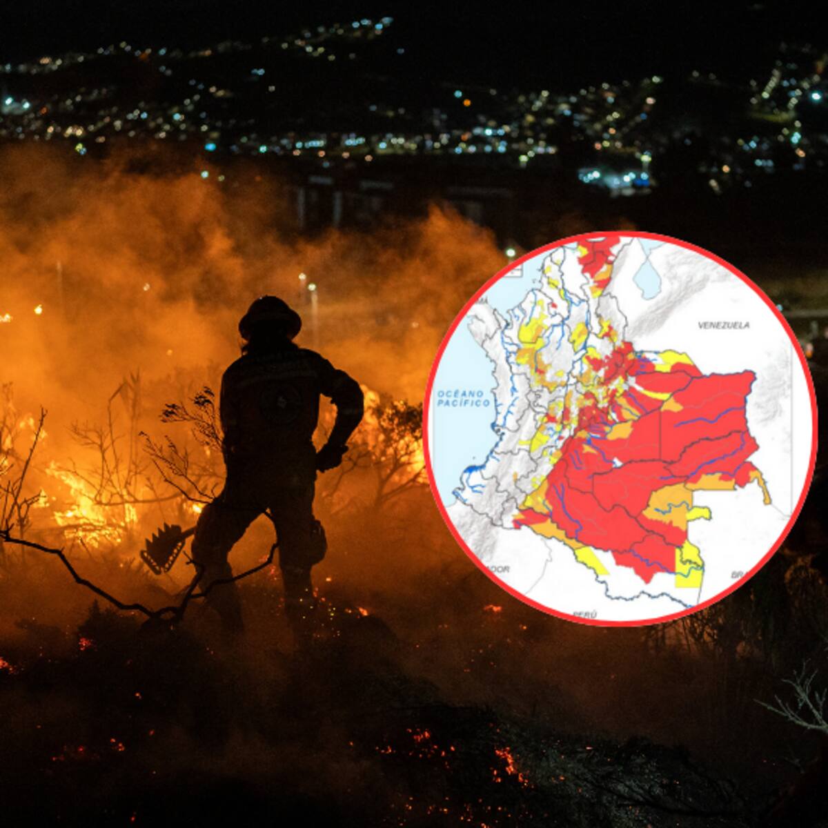 21 departamentos de Colombia en alerta roja por incendios, según IDEAM: Cundinamarca, Boyacá y más