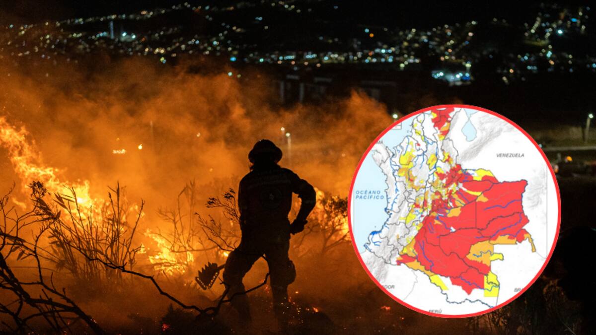 21 departamentos de Colombia en alerta roja por incendios, según IDEAM: Cundinamarca, Boyacá y más