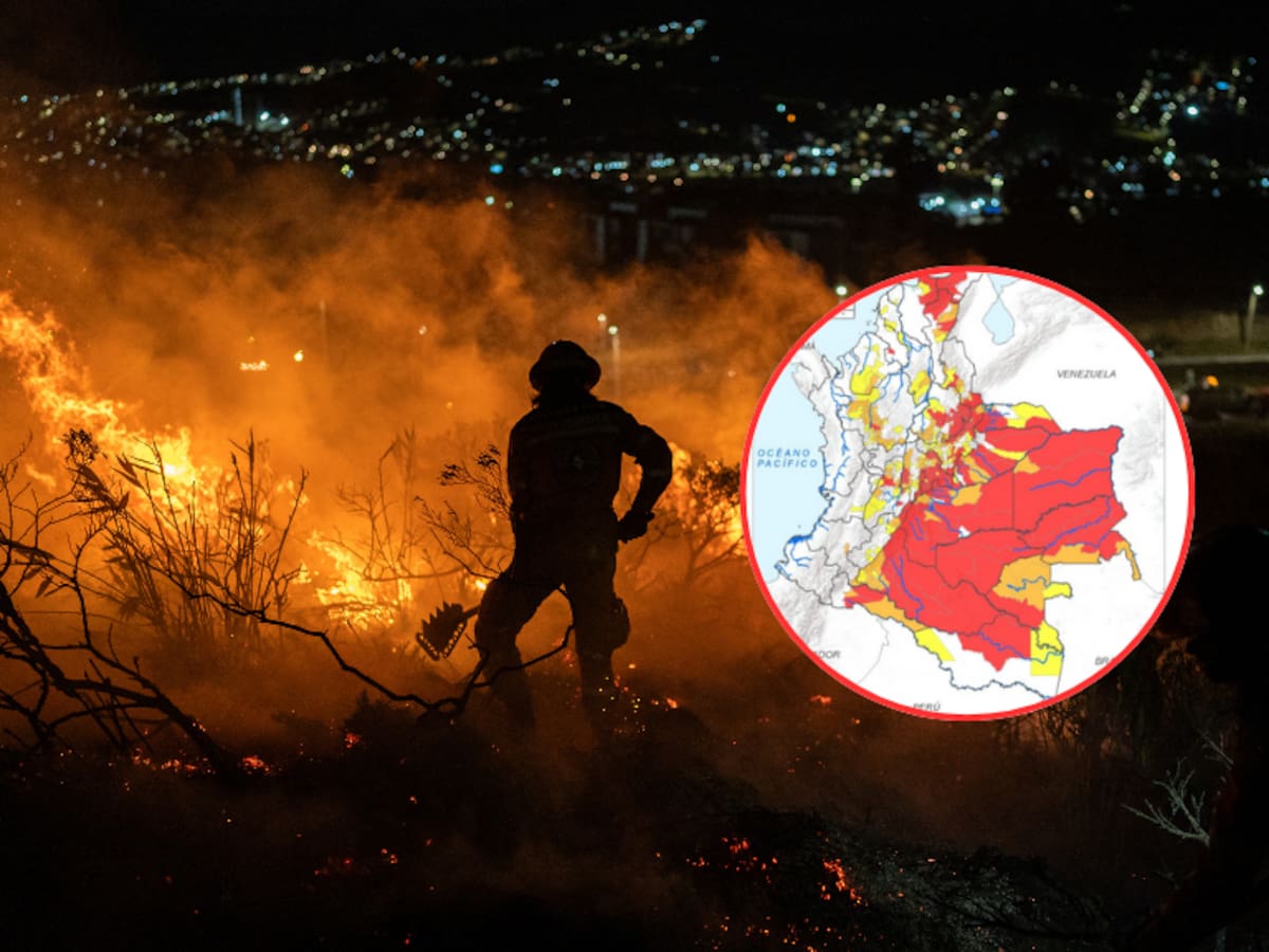 21 departamentos de Colombia en alerta roja por incendios, según IDEAM: Cundinamarca, Boyacá y más