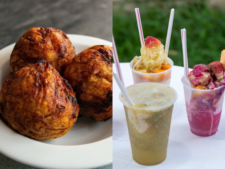 Comparación entre las 'marranitas' y la lulada, comidas tradicionales en Cali (Fotos vía Getty Images)