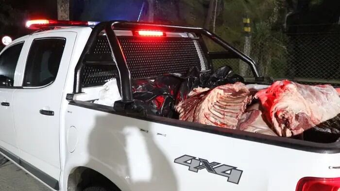 Carne decomisada en el oriente del departamento. Foto: Dirección Territorial de Salud de Caldas.