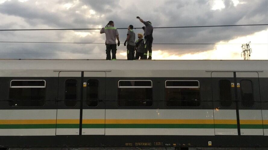 Cuatro estaciones del Metro de Medellín están fuera de servicio por daño en catenaria. Foto: Cortesía Metro de Medellín