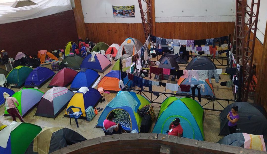 Este fin de semana los manifestantes se ubicaron en la casa de la cultura del barrio Policarpa. 