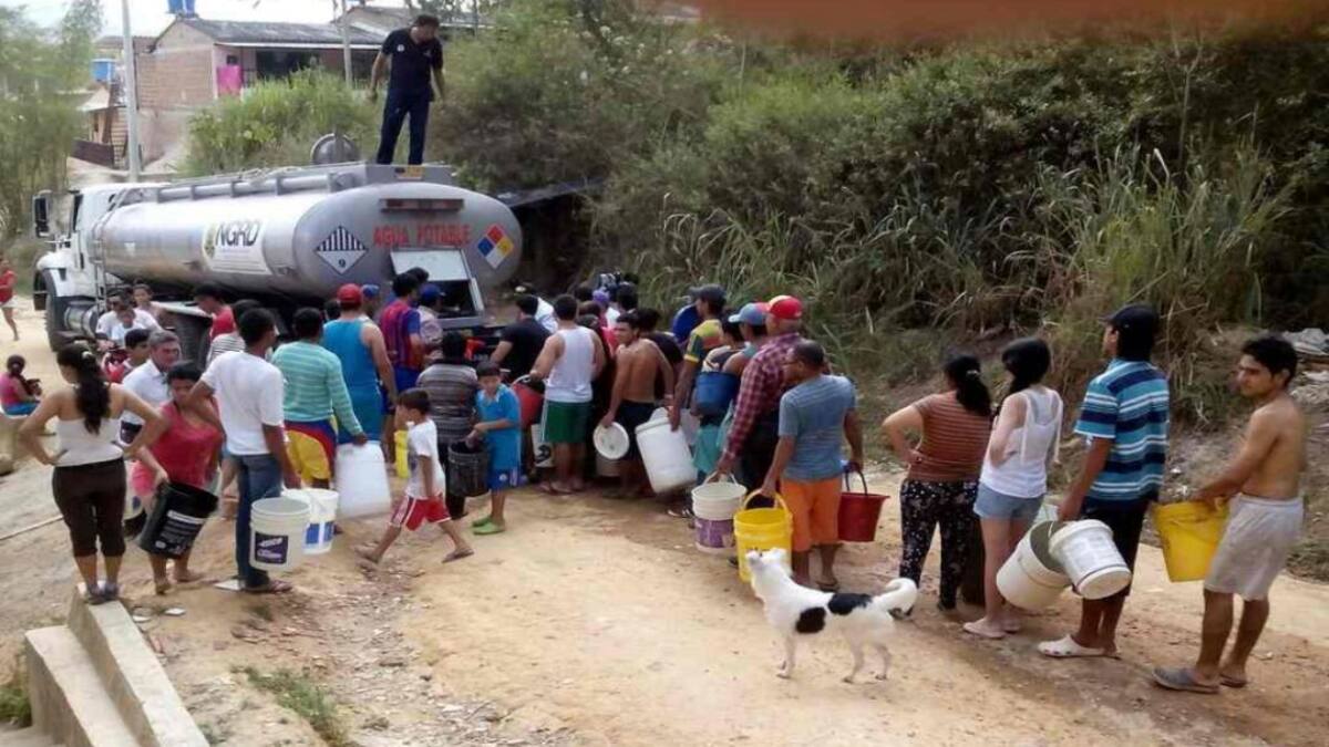 Las lluvias han afectado el acueducto municipal y esto ha complicado el suministro de agua.