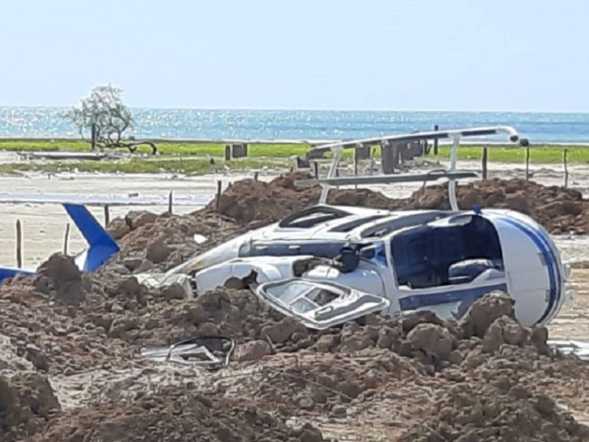 Investigan accidente de helicóptero en La Guajira