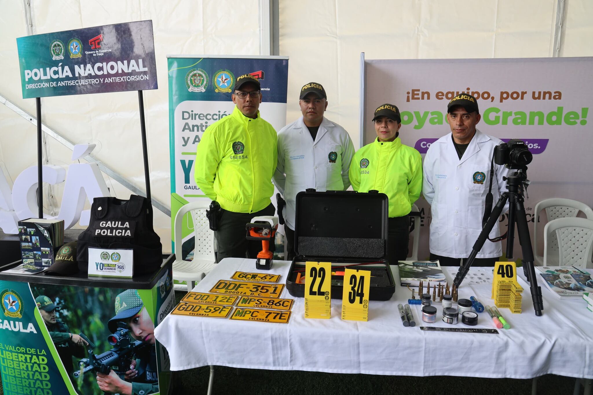 Se reforzará la seguridad con la presencia de más policías. Foto | Gobernación de Boyacá