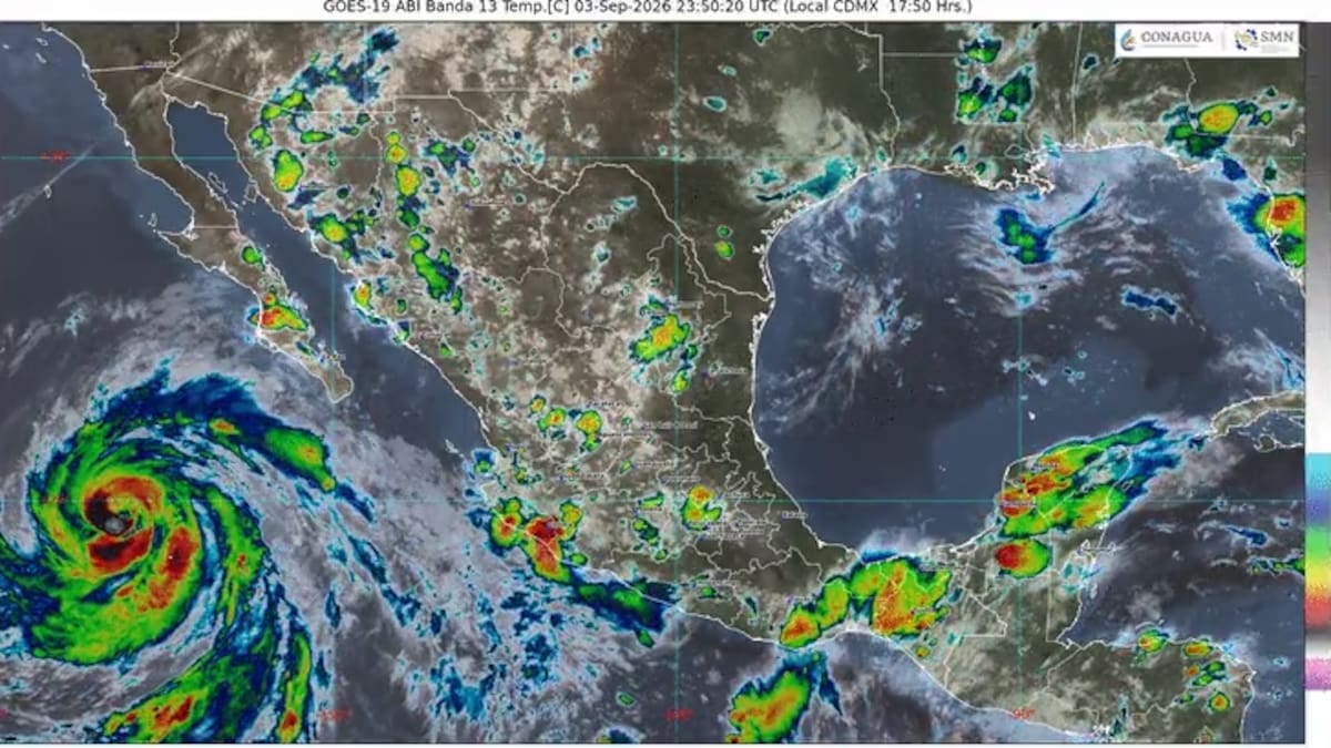 Ciclón Marie se convierte en huracán categoría 1 mientras se acerca a México