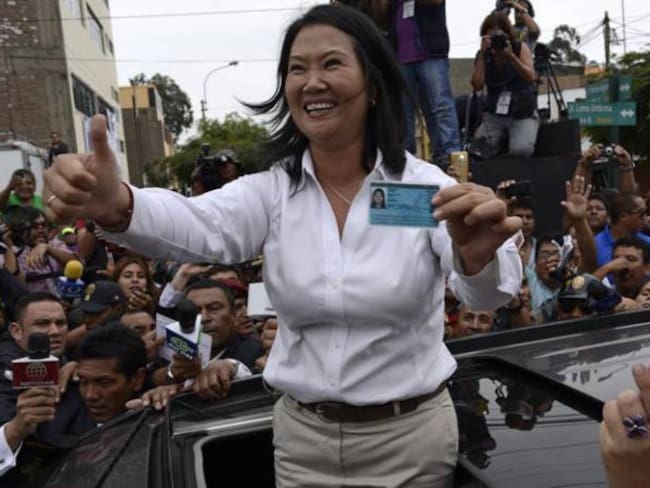 Keiko Fujimori y Pedro Pablo Kuczynski votaron en Lima