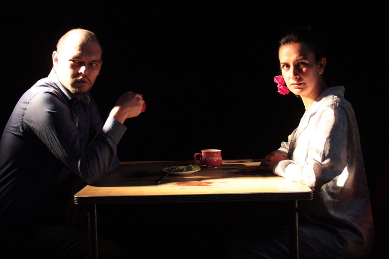 Cortesía. Carlos Mario Valencia y Samantha Agudelo en Ruido Blanco.