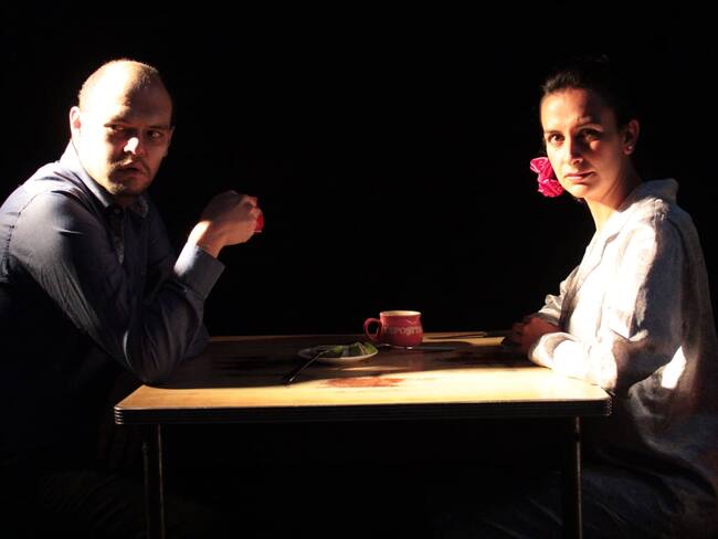 Cortesía. Carlos Mario Valencia y Samantha Agudelo en Ruido Blanco.