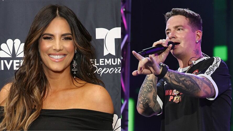Gaby Espino y J balvin. Foto: Getty Images