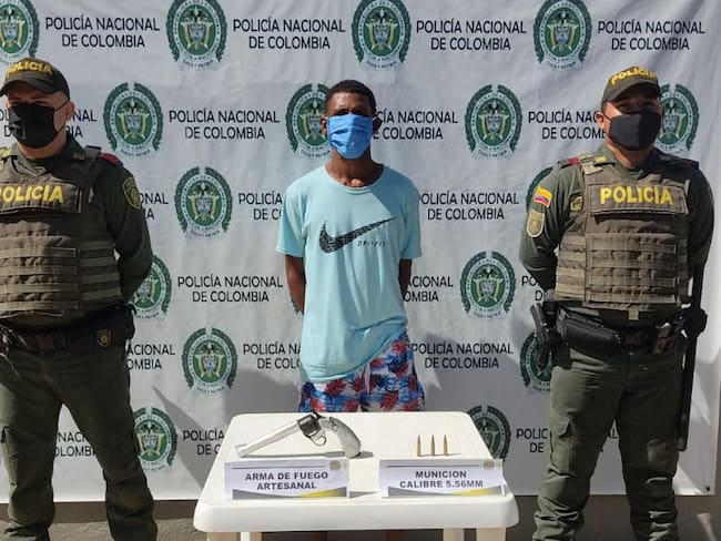 Capturado por porte ilegal de armas de fuego en Bolívar