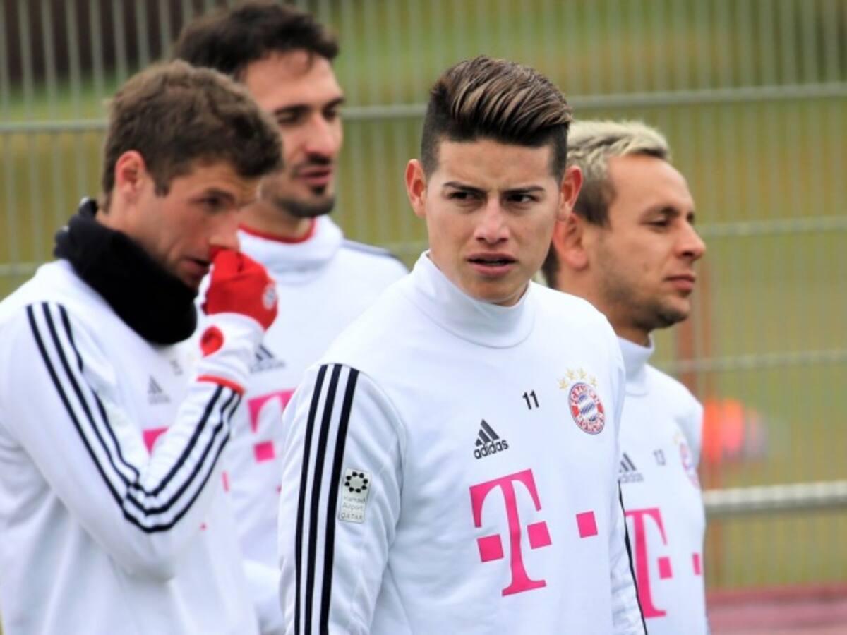 Así entrena James Rodríguez con el Bayern Múnich