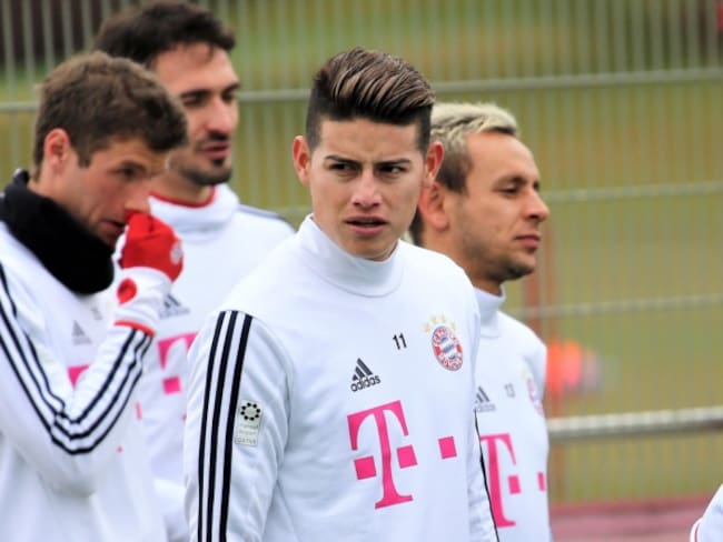 Así entrena James Rodríguez con el Bayern Múnich