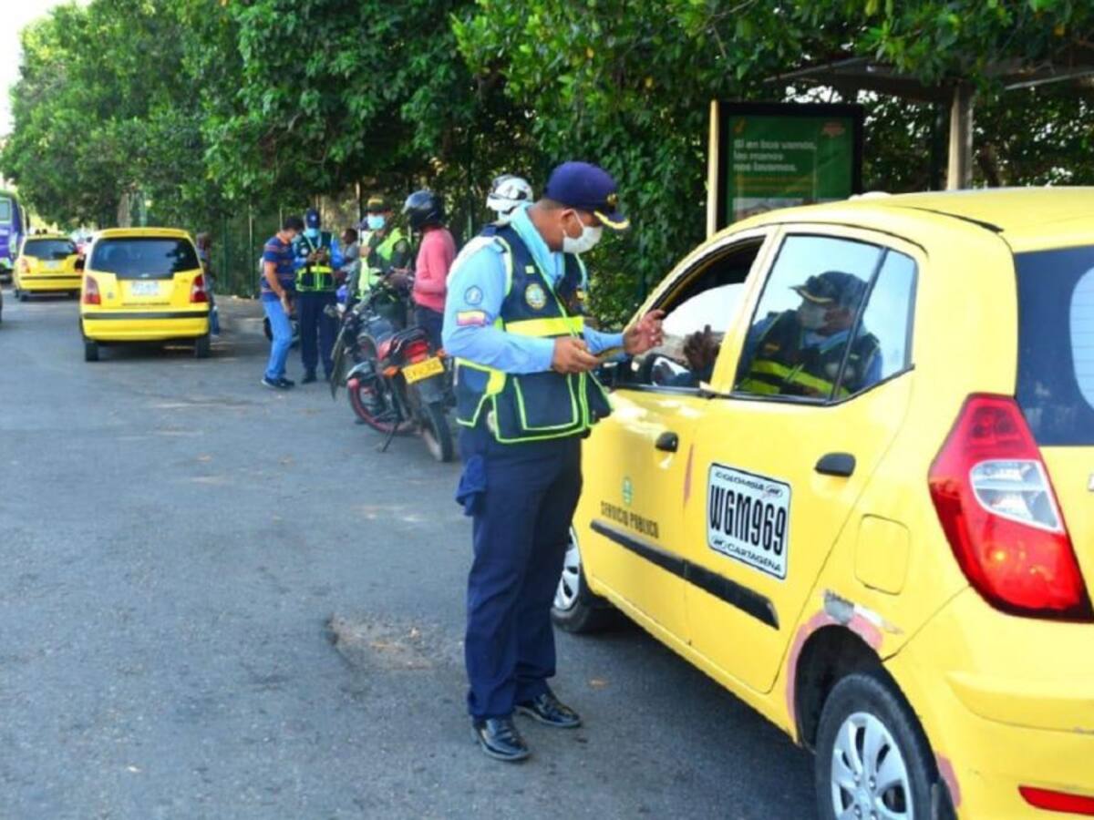 Desde el 31 de mayo, nueva rotación de pico y placa para taxis en Cartagena
