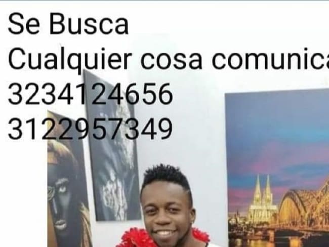 Joven desaparecido en el municipio Marmato, departamento de Caldas.