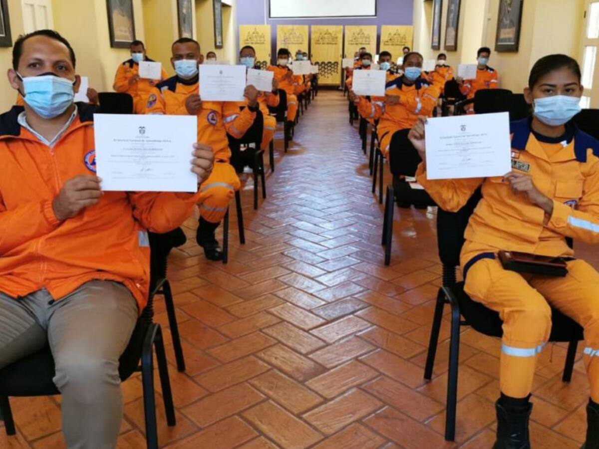 SENA certificó competencias laborales de 51 voluntarios de la Defensa Civil