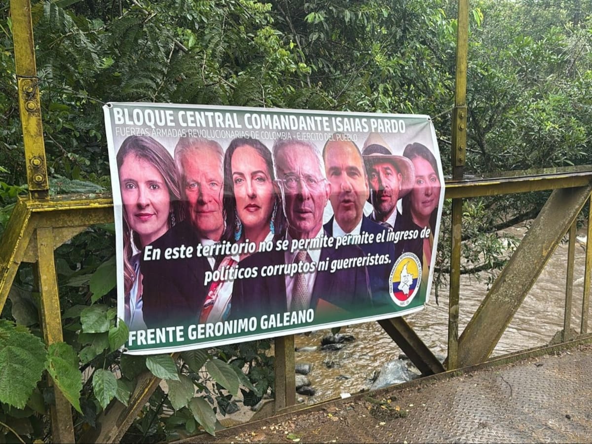 Gobernadora del Tolima rechaza pancarta intimidatoria contra dirigentes del Centro Democrático