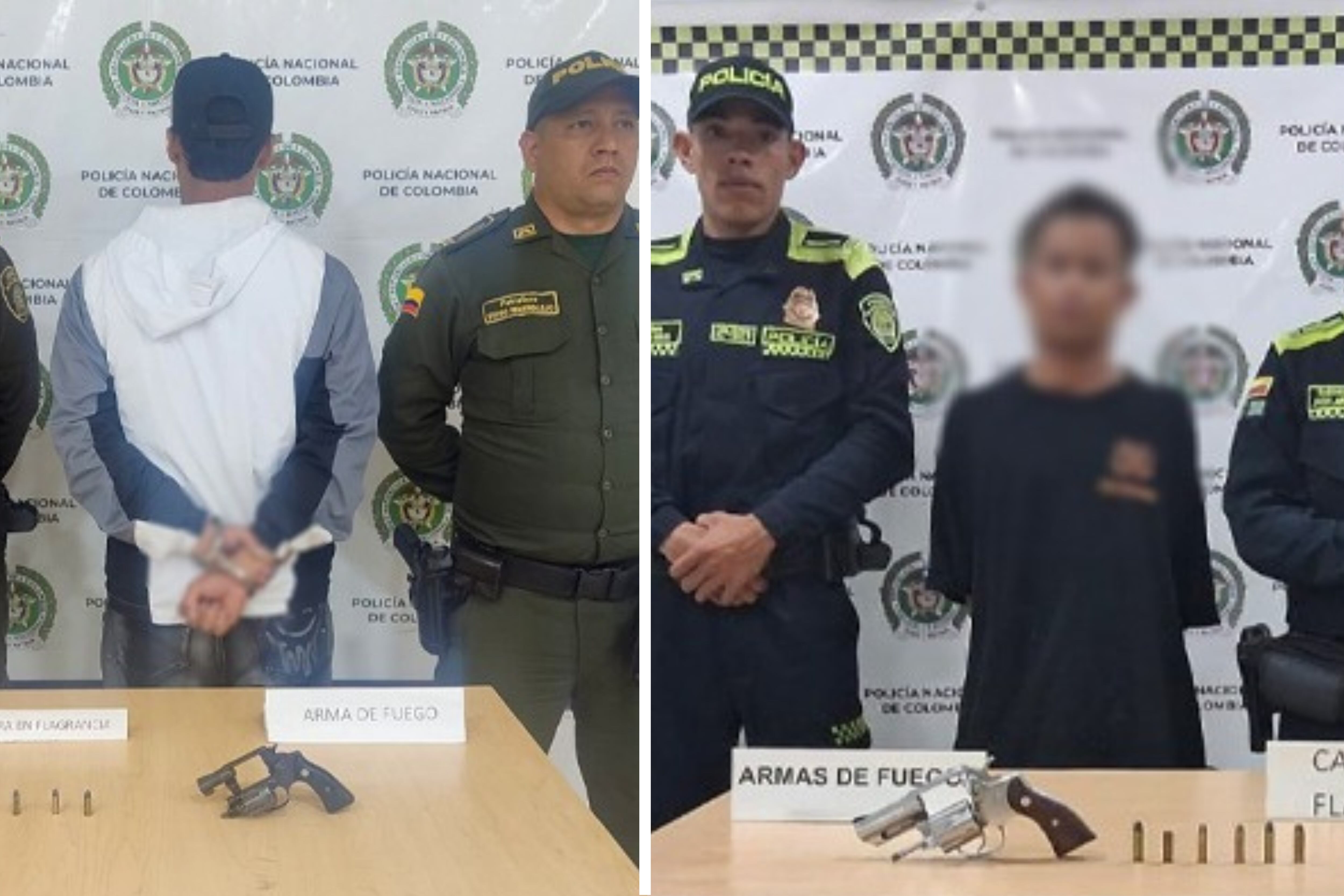 Capturados en Pereira, Risaralda (foto: Policia Nacional)