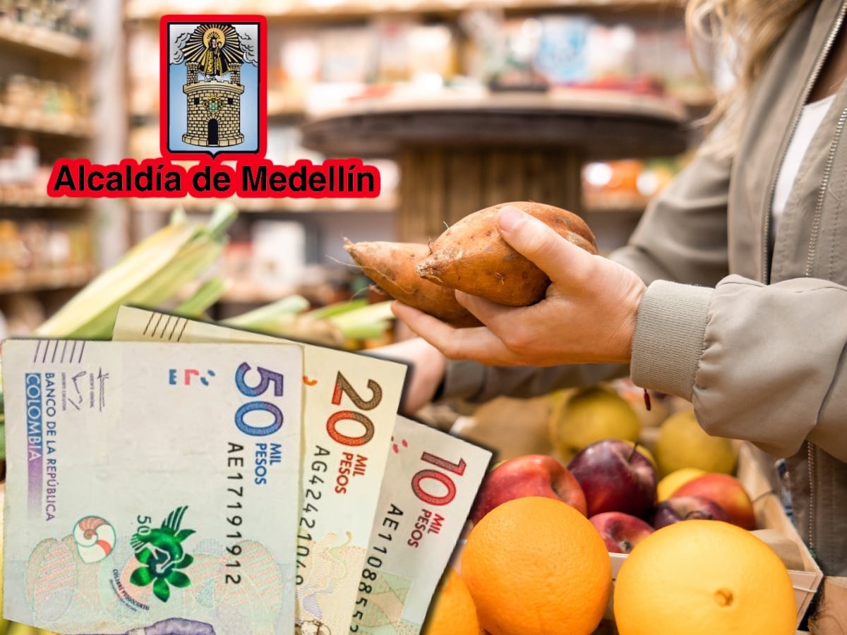 Bono alimentario, Medellín. Imagen de referencia. Foto: Getty Images / Alcaldía de Medellín