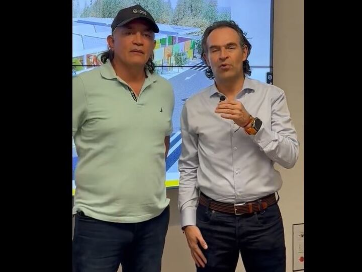 Gustavo Bolívar y Federico Gutiérrez- foto tomada de X