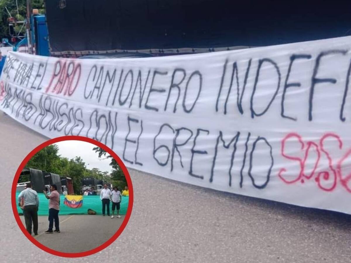 Bloqueos viales en cinco puntos de Santander