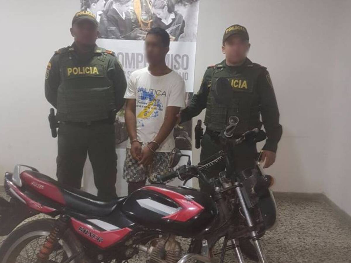 Tras las rejas, alias Zaporro, por hurto de motos en Cartagena