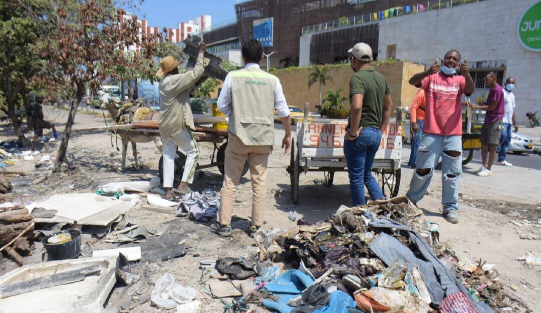 El EPA Cartagena reiteró aviso a las empresas constructoras para que hagan seguimiento a vehículos transportadores de residuos