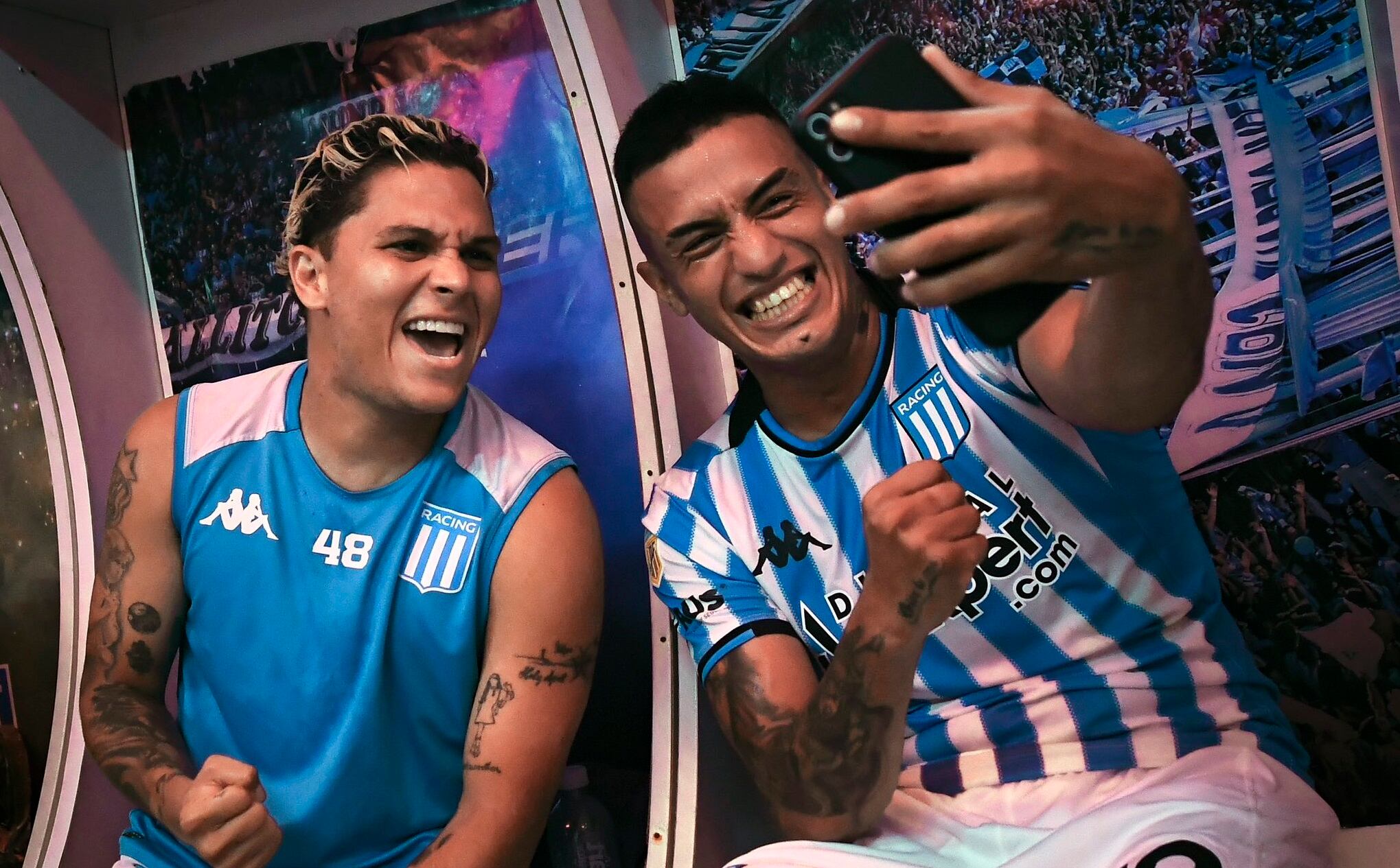Juan Fernando Quintero y Leonel Miranda / @RacingClub