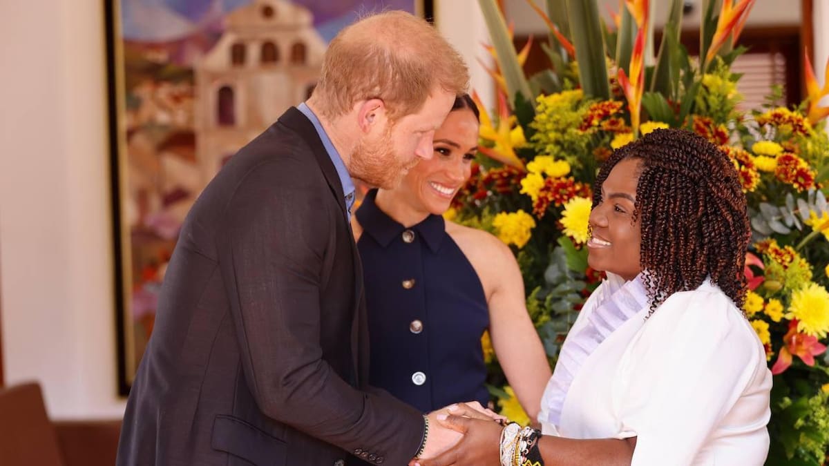 La vicepresidenta Francia Márquez ya se encuentra con los duques de Sussex, Harry y Meghan