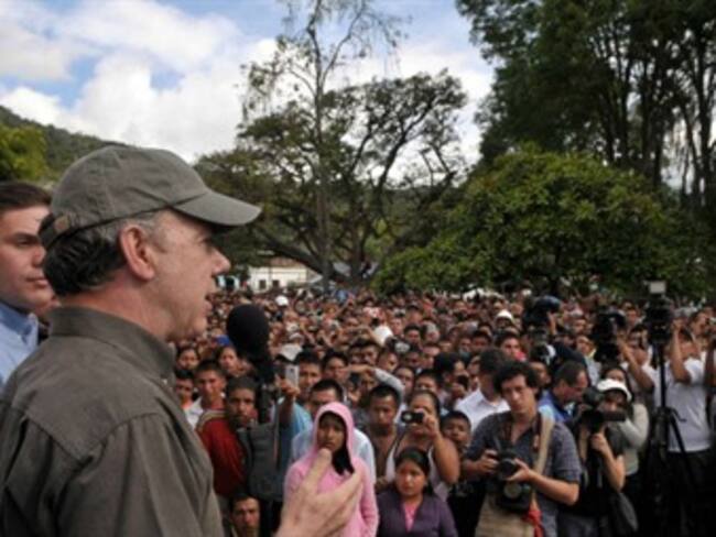 El presidente aboga por pronta solución con indígenas del Cauca