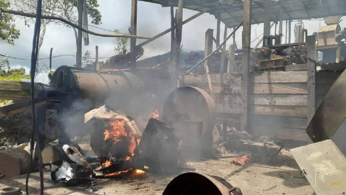 Golpe a la extracción ilegal de oro en Samaná