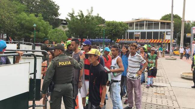 Venezolanos aprendidos por encontrase de manera irregular