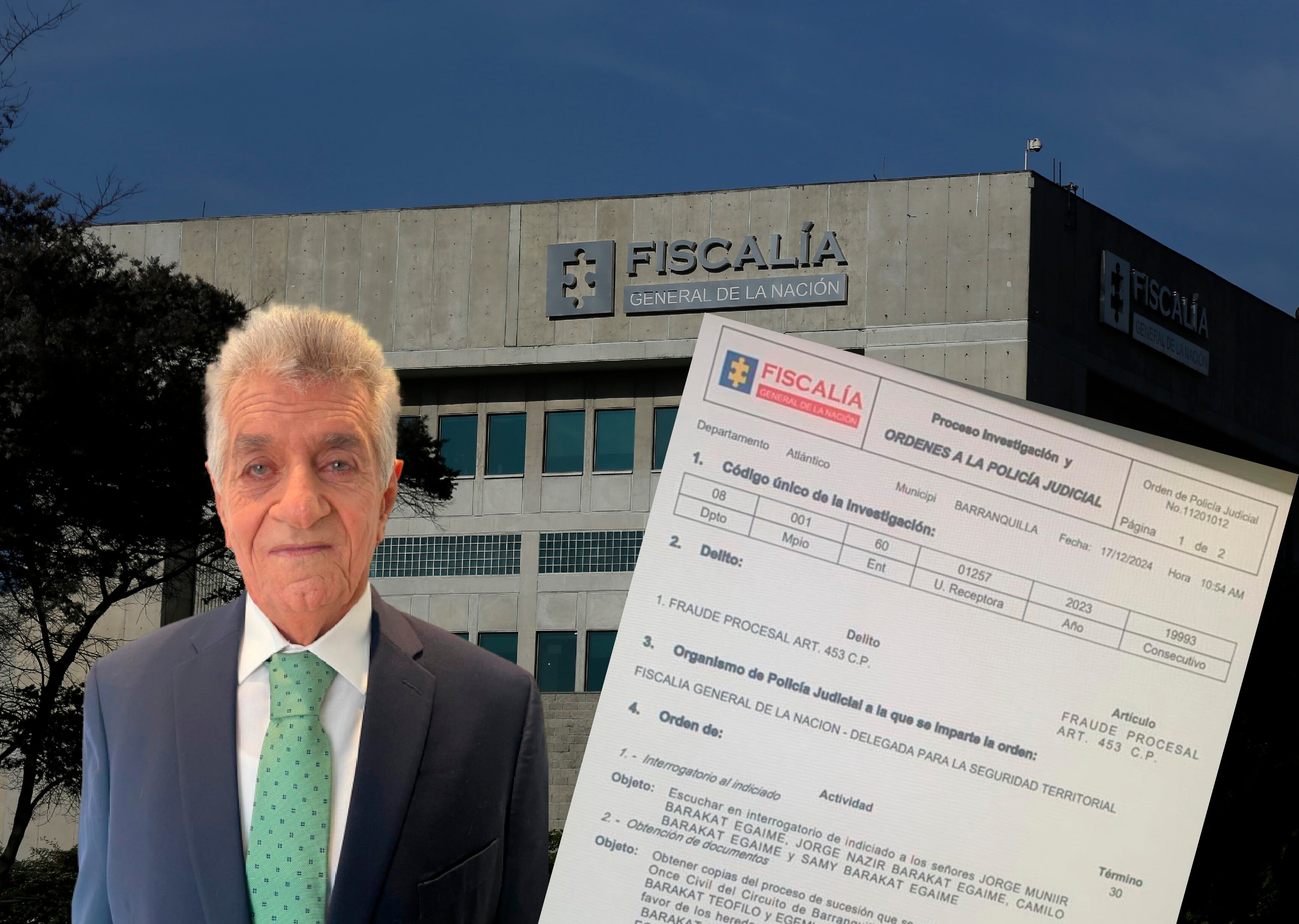 Samir Barakat Egaime, es un hombre de 79 años, el denunció ante la Fiscalía a sus familiares por presunto robo de una herencia