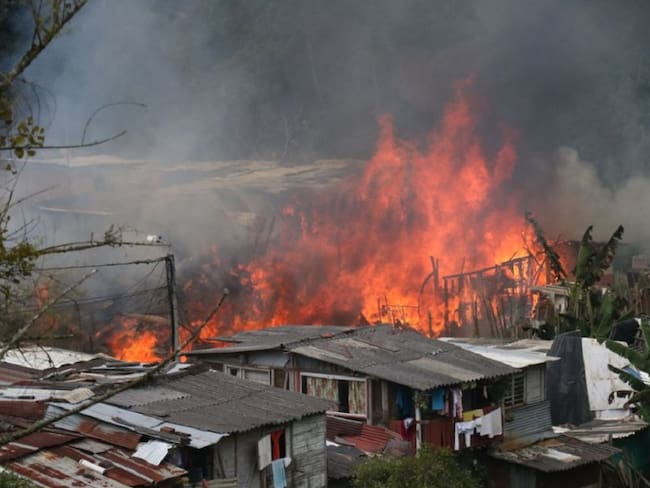 Incendio en Villamaría