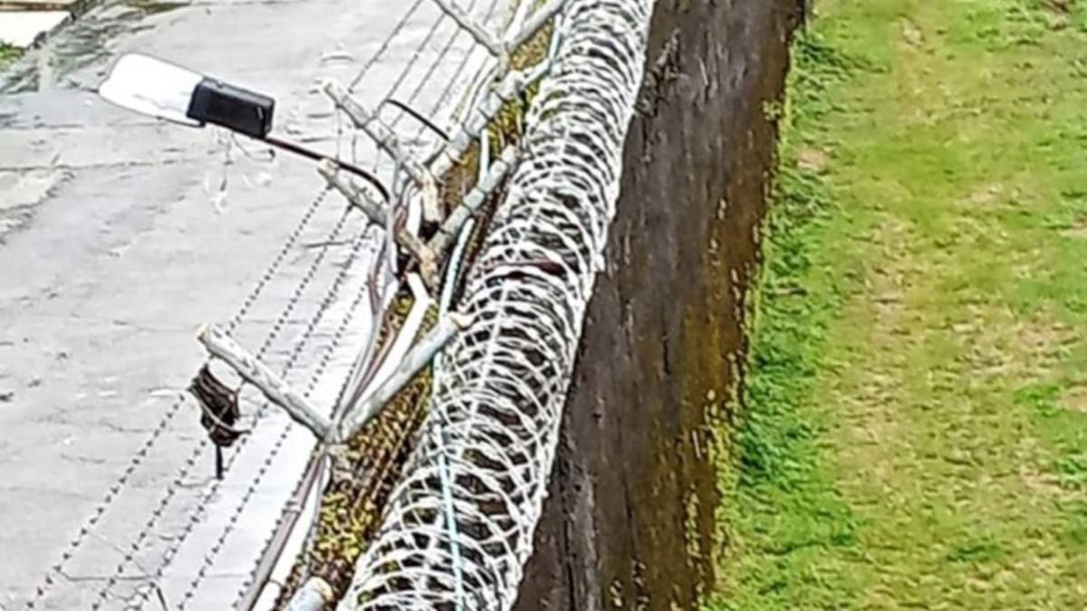 Muro de la cárcel de Villavicencio está a punto de caerse