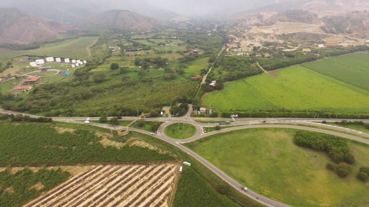 Vía Mulaló - Loboguerrero. Foto: ANI