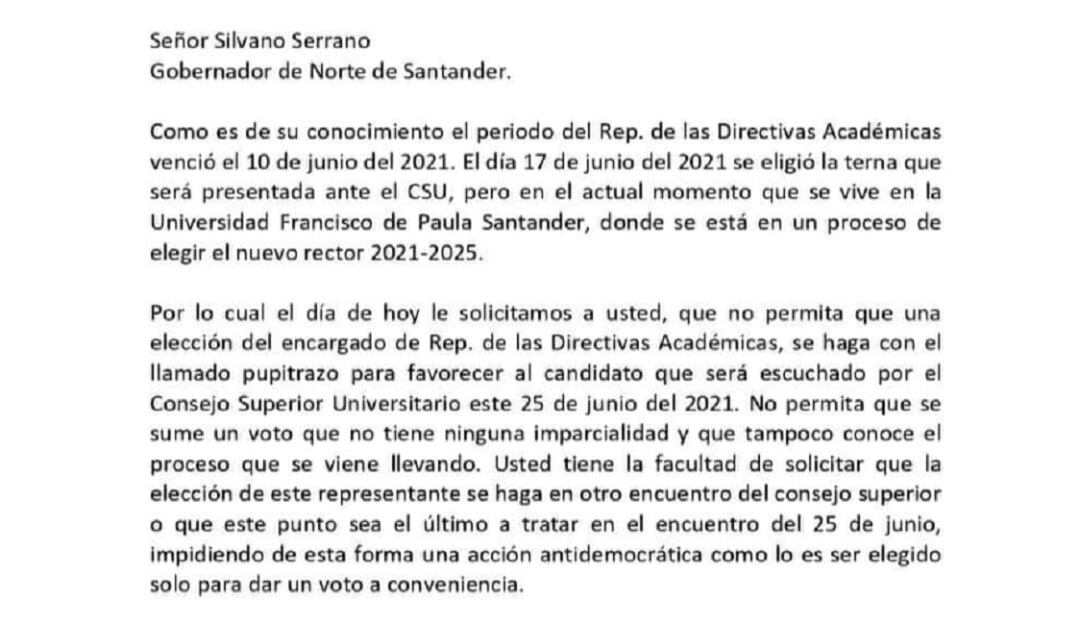 Piden evitar elección de representante de directivas académicas