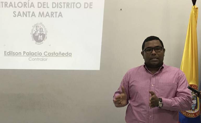 Edilson Palacio, Contralor Distrital de Santa Marta. /FOTO CARACOL RADIO