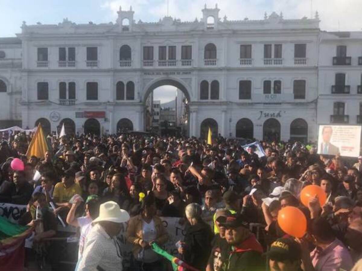 Petro llenó la Plaza de Nariño en Pasto