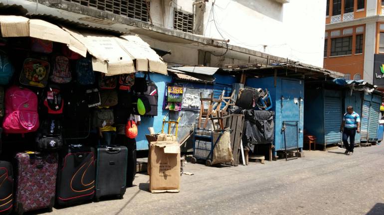 Espacio público en el centro de Barranquilla
