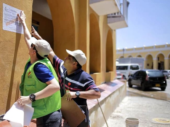 6 obras selladas en Cartagena por no contar con requisitos para ejecutarlas