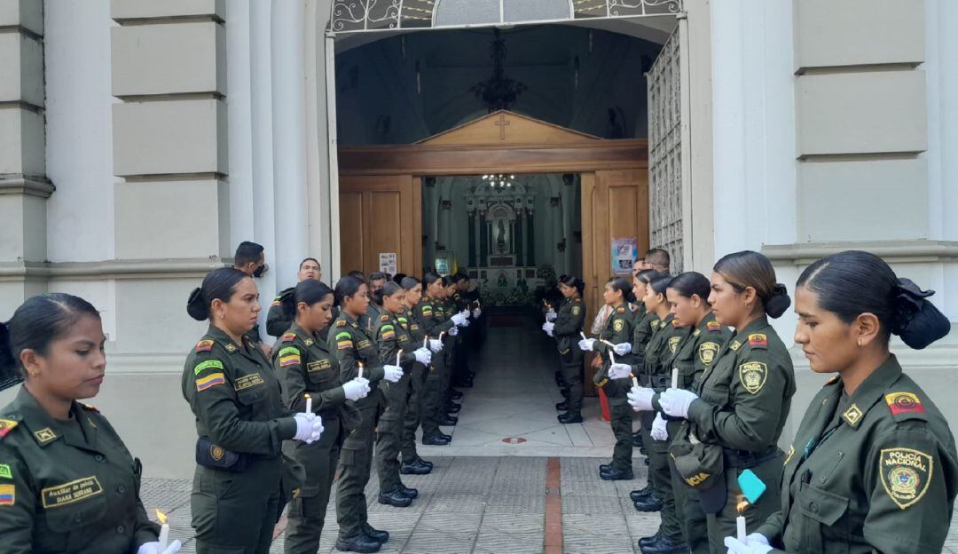 Siguen los homenajes para rechazar actos de violencia contra la Policía Nacional en Colombia