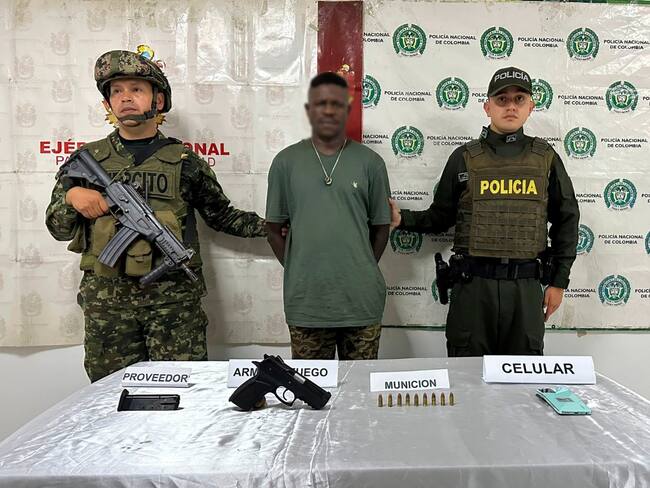 alias “Osama” era requerido por INTERPOL . Foto policía Caquetá.