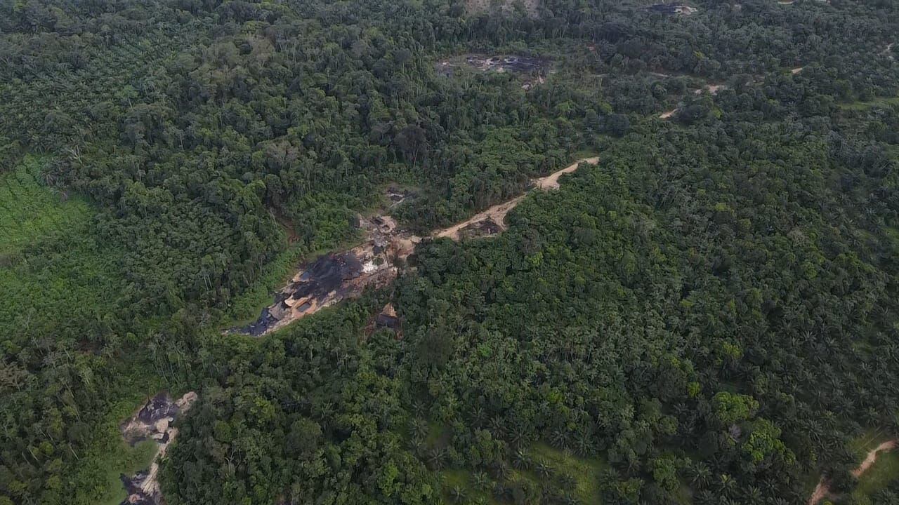 Refinerías en el Catatumbo destruidas por las autoridades. Cortesía: Ejército Nacional.
