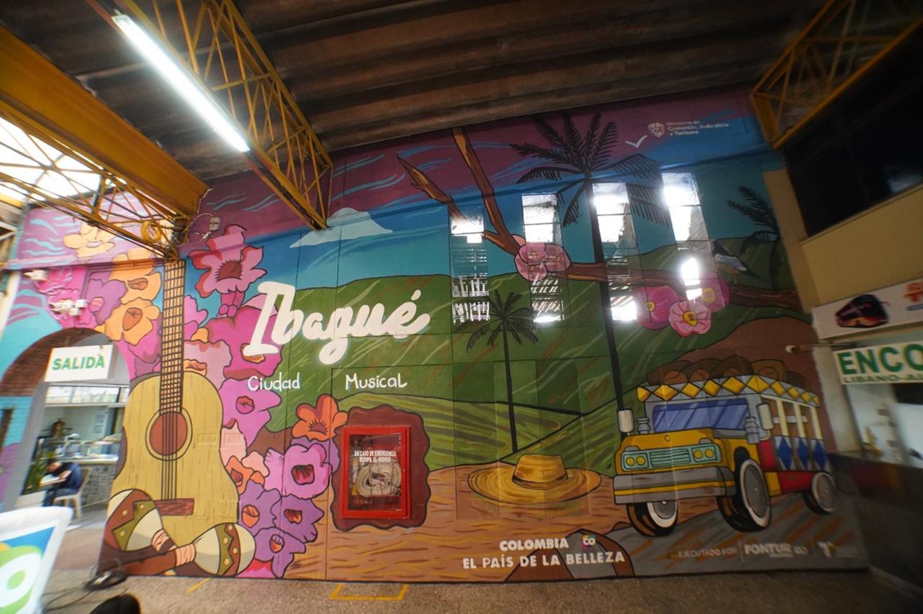 Murales en la Terminal de Transportes de Ibagué